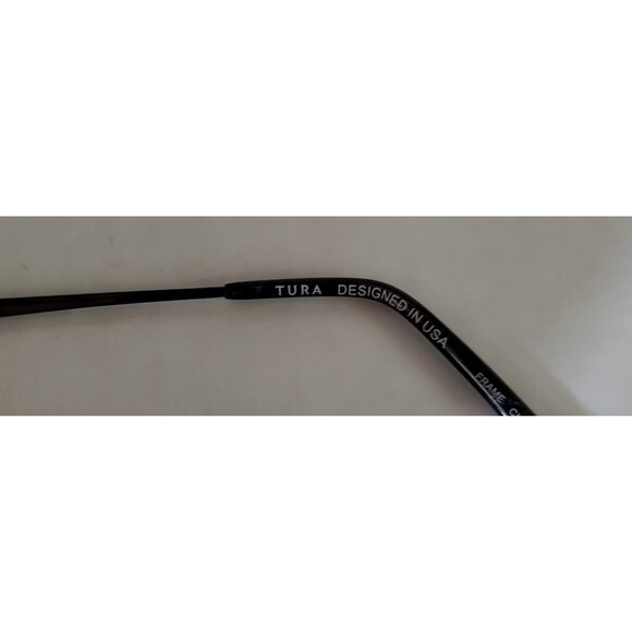 Tura R906 Black Metal Half Rim Eyeglasses Frame 52-17-135 Unisex Semi Rimless